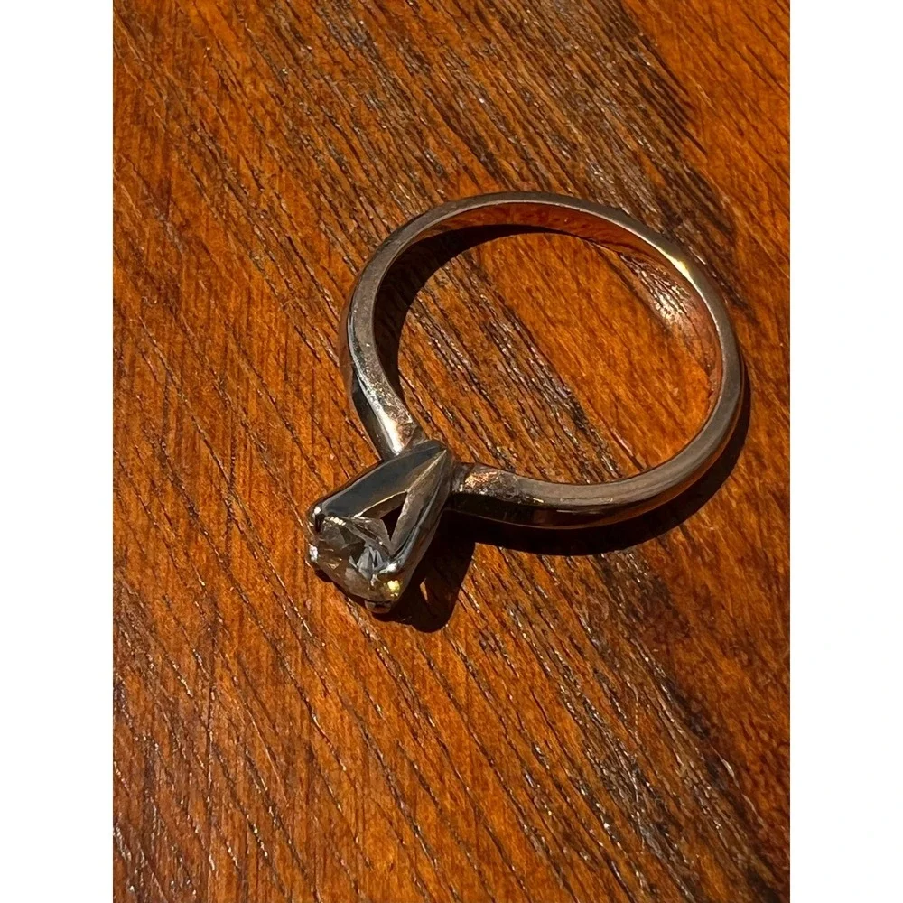 Estate 14K Gold 4-Prong Diamond Solitaire Ring Size 6.5